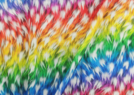 Szőrme mintás fürdőruha anyag 8500.- Ft./méter - MULTICOLOR